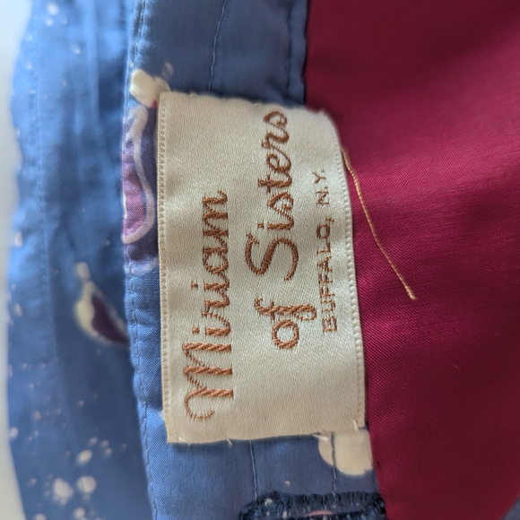 Women's Blue Patterned Jacket - Picture 3 of 4